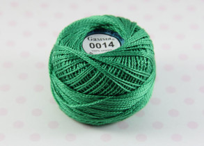 Пряжа Ирис 100% хлопок 10г 82м №0014 яр.зелёный