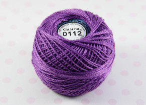 Пряжа Ирис 100% хлопок 10г 82м №0112 яр.сиреневый