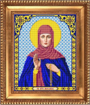 Рисунок на ткани для вышивки бисером И-4156 Святая Преподобная Ангелина 20х24,5см