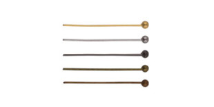  Штифт с шариком DC-105/10 24 мм 10 шт №03 под черный никель