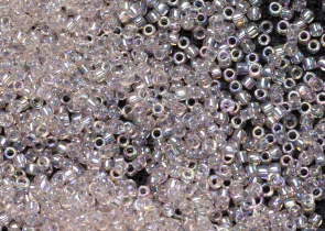 Бисер Япония круглый 11/0 10г 0169 розалин, радужный прозрачный