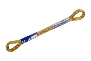 Нитки для вышивания " Gamma" мулине NM металлик 100% полиэстер 8 м М- 34 золотой