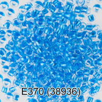 Бисер Чехия " GAMMA" круглый 5 10/ 0 2. 3 мм 5 г 1- й сорт E370 синий ( 38936 ) 